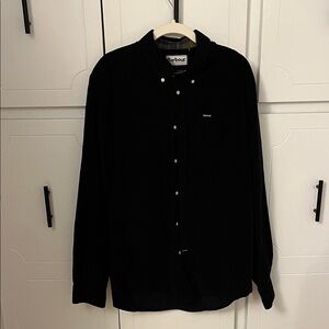 Barbour Men's Dark Navy Corduroy Button Down Shirt